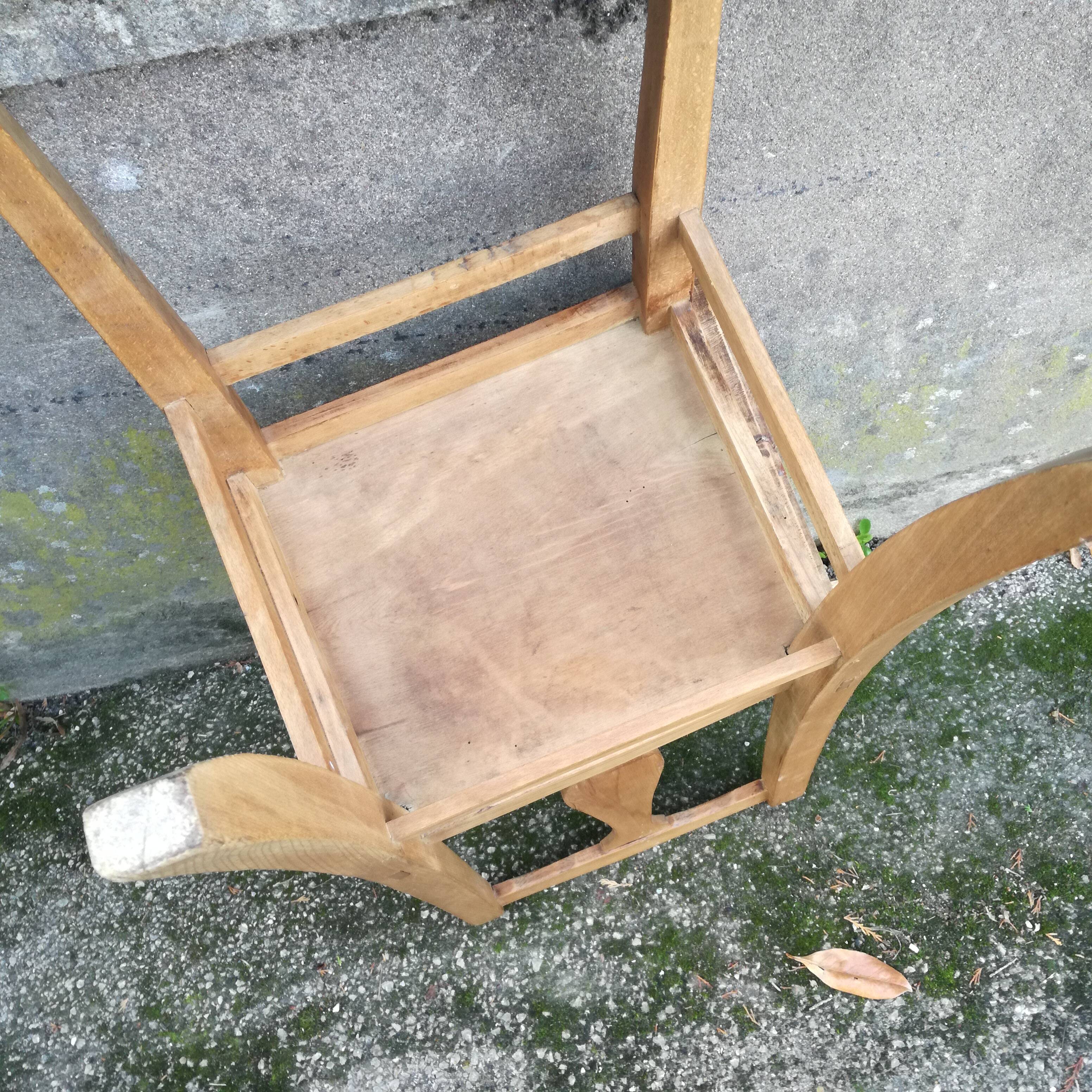 Chaise en bois, France 1940