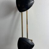 1960s wall-mounted coat rack with 3 hooks