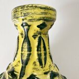 Vintage BAY KERAMIK vase model 76 20 – yellow green – West Germany
