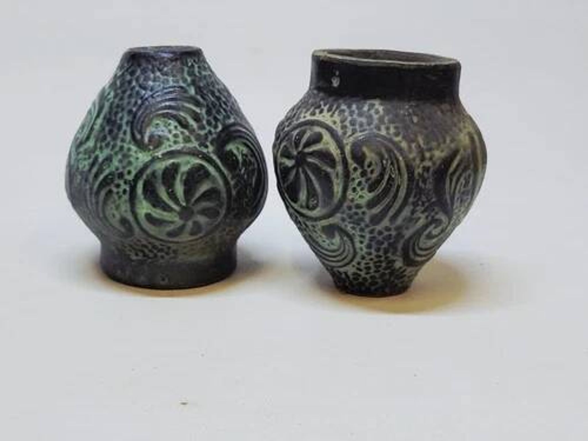 Pair of Small Decorative Vases in Terracotta, Ancient Greek Style