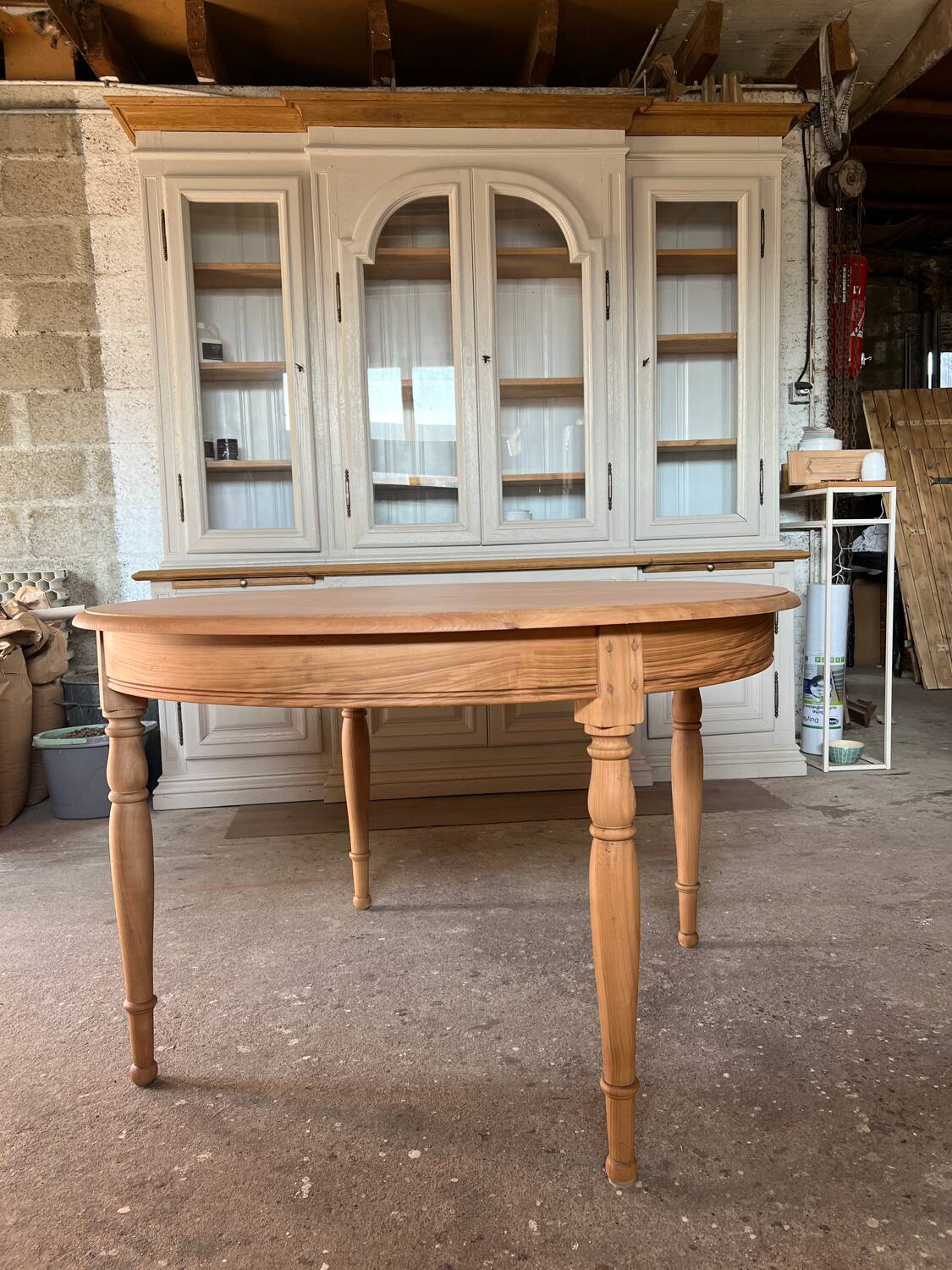 Solid cherry wood table