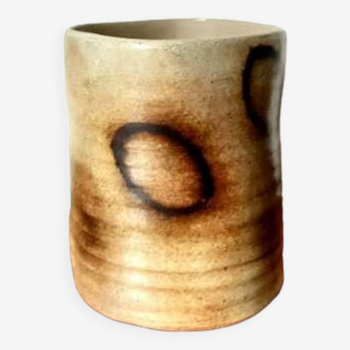 Vintage ceramic goblet vase