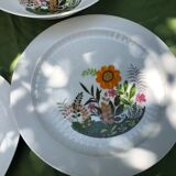 Salad bowl and 3 dishes porcelain Winterling Bavaria vintage