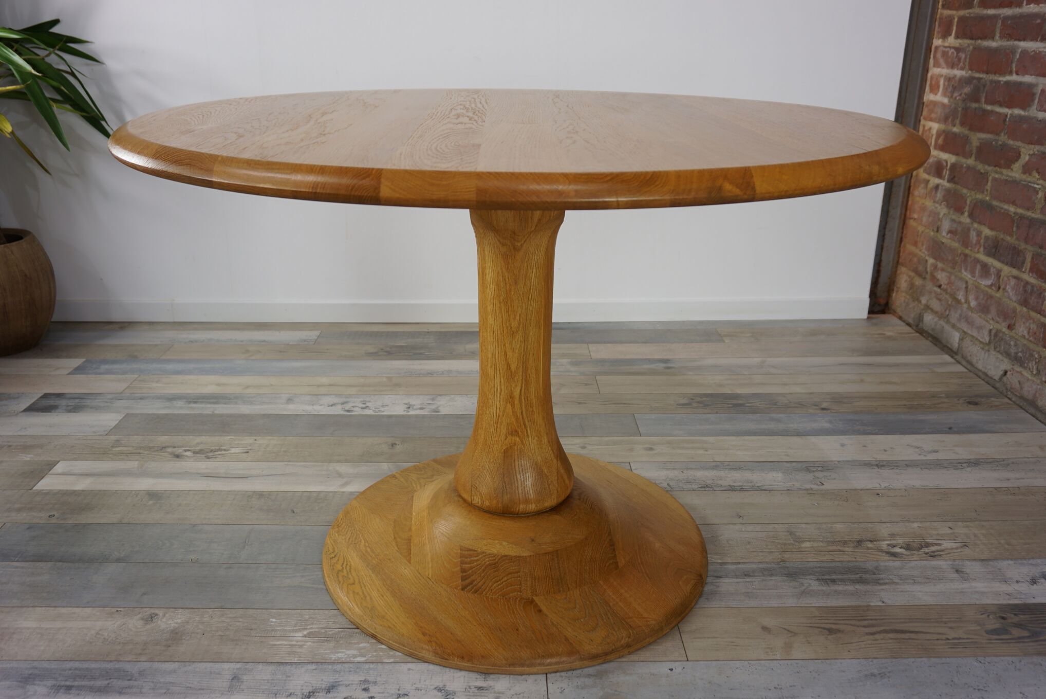 Table ronde de salle à manger en bois | Selency