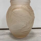 Vase en verre vintage aux poissons