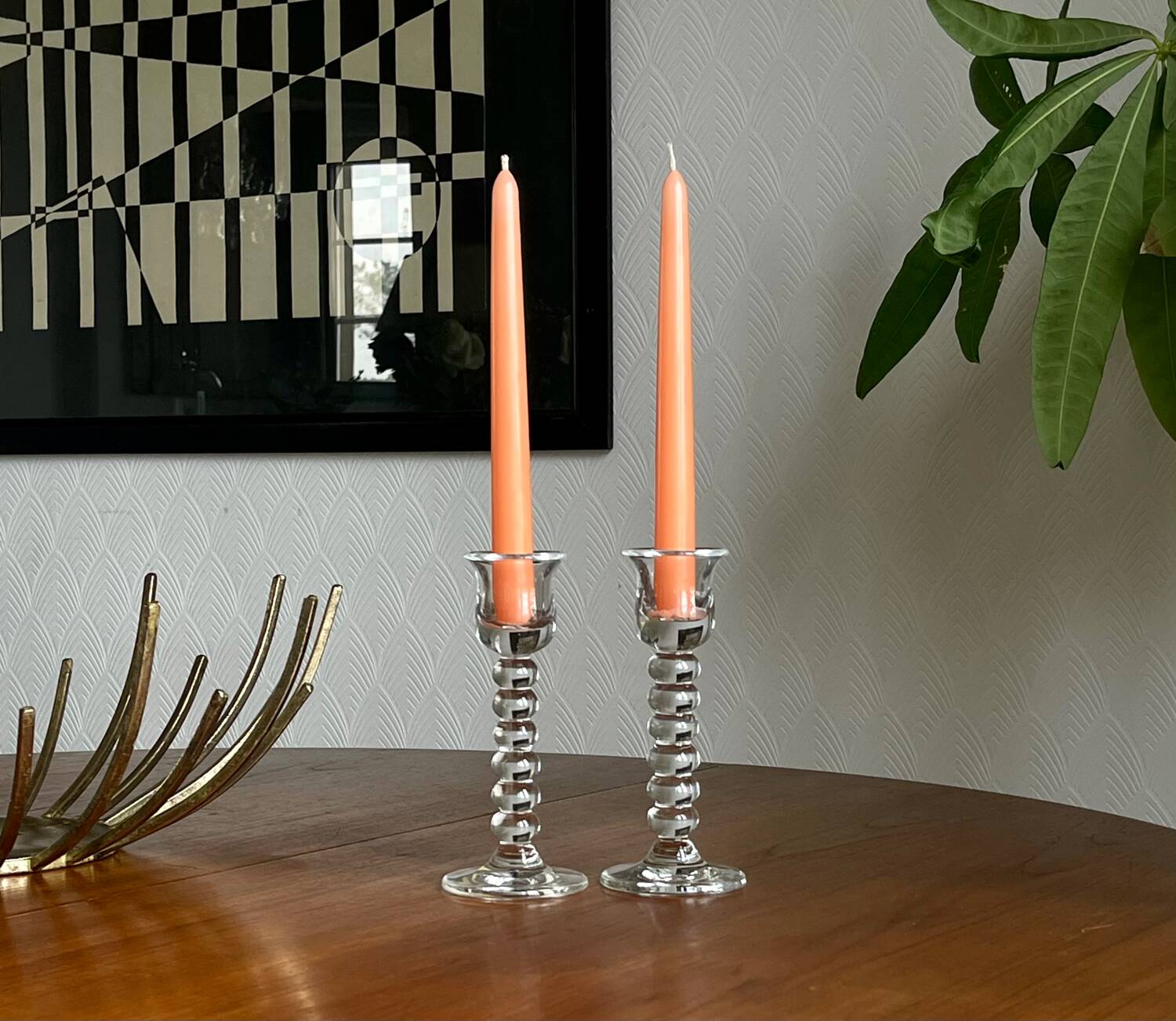 Pair of candlesticks Wiesenthalhütte, 1970