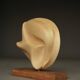 1980s carved applewood Abstract Sculpture