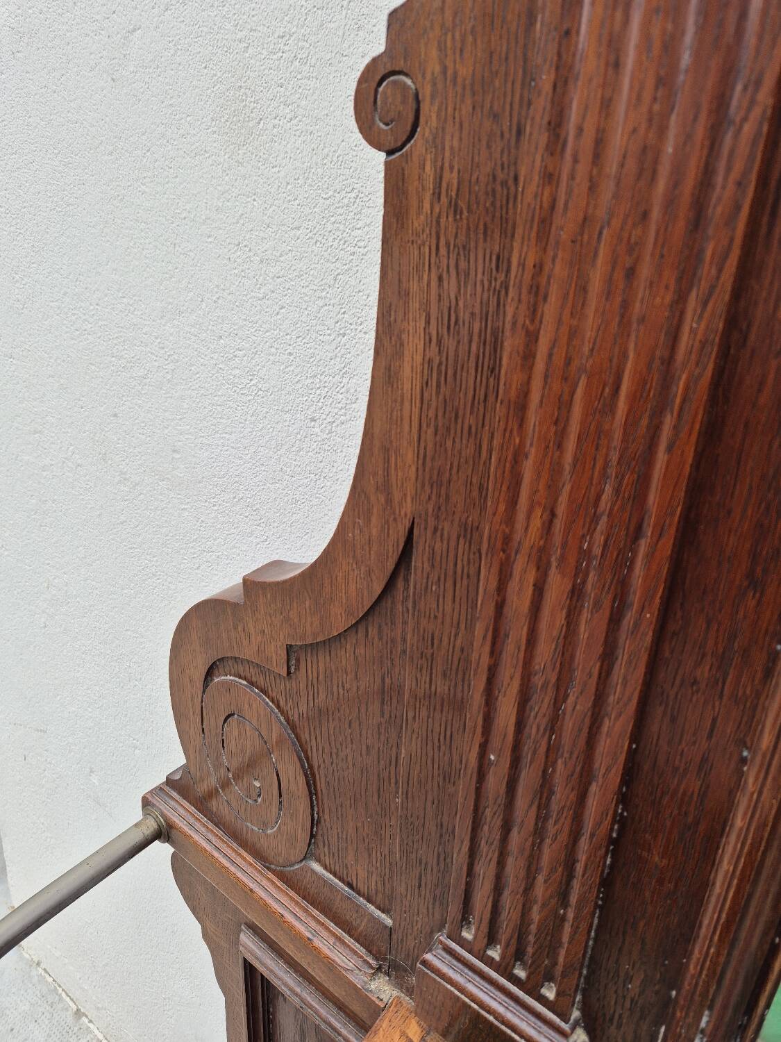 Cloakroom Napoleon III coat rack 19th in solid oak