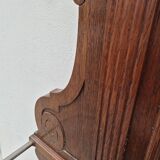 Cloakroom Napoleon III coat rack 19th in solid oak