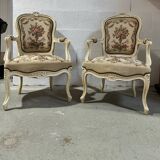 Paire de fauteuils Cabriolet