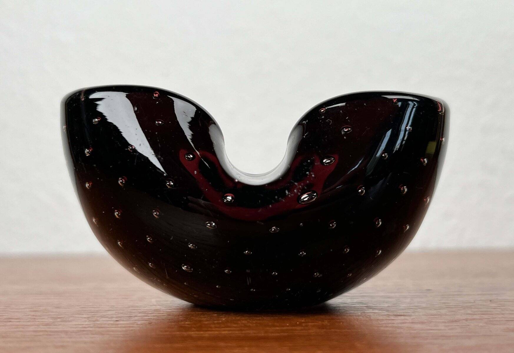 Vintage Italian Bullicante Ashtray in Murano Glass, 1970s