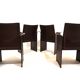 Set of 4 Matteo Grassi Korium dining/conference chairs by Tito Agnoli