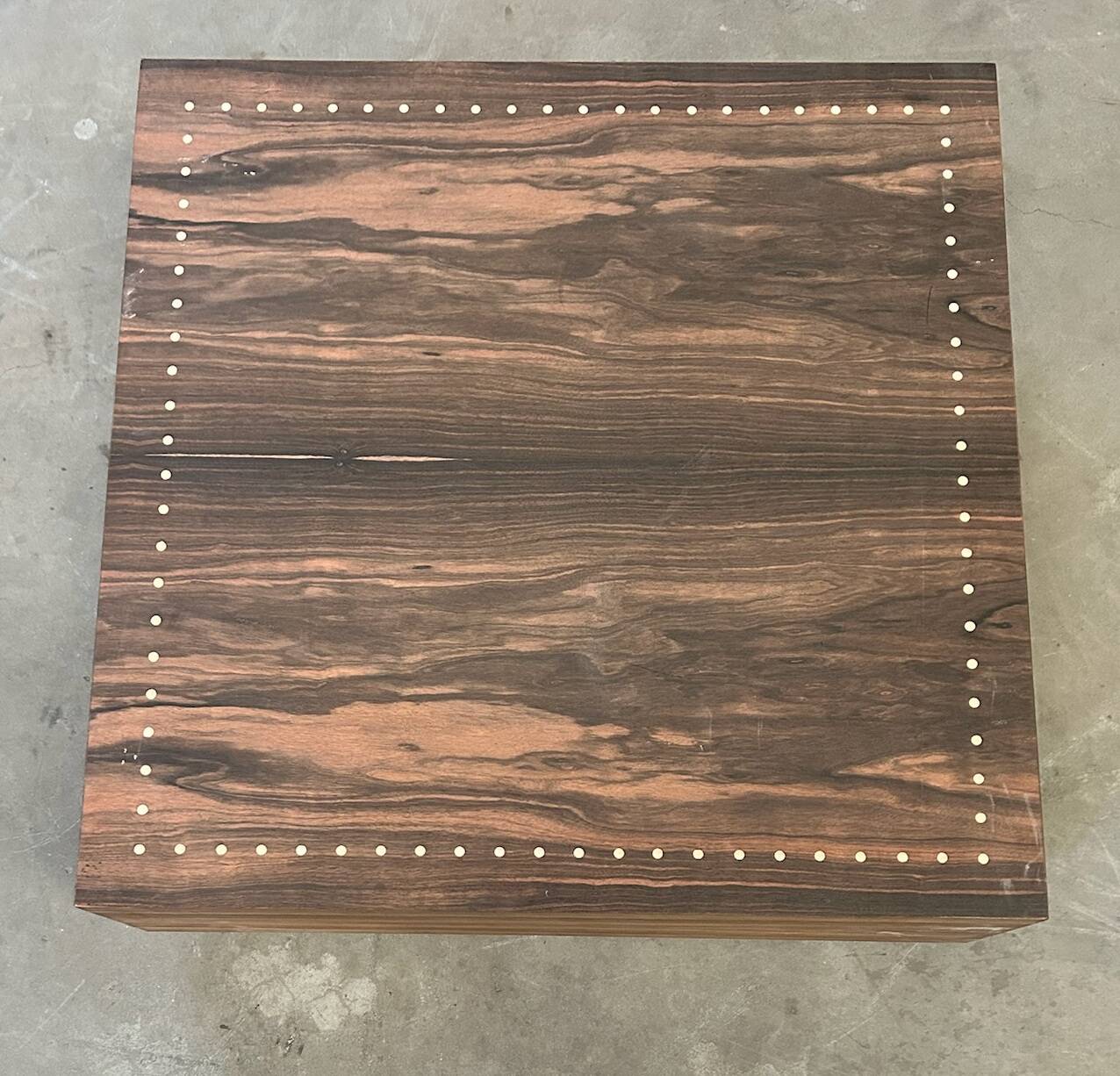 Side table in Macassar ebony