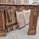 19th century wooden fireplace