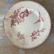 Round plate made of ironstone Sarreguemines Digoin model Favourite