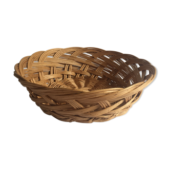Vintage rattan basket