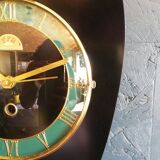 Clock vintage formica silent wall clock "ffr black and green"