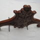 Deco wooden pediment
