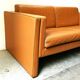 Canapé 3 places mobilier international cuir années 70-80