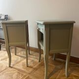 Pair of curved bedside tables