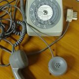 Vintage gray telephone