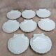 Set of 8 scallop shell plates