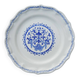 12 Anciennes Assiettes à Dessert en Faïence de Gien - Décor Rouen