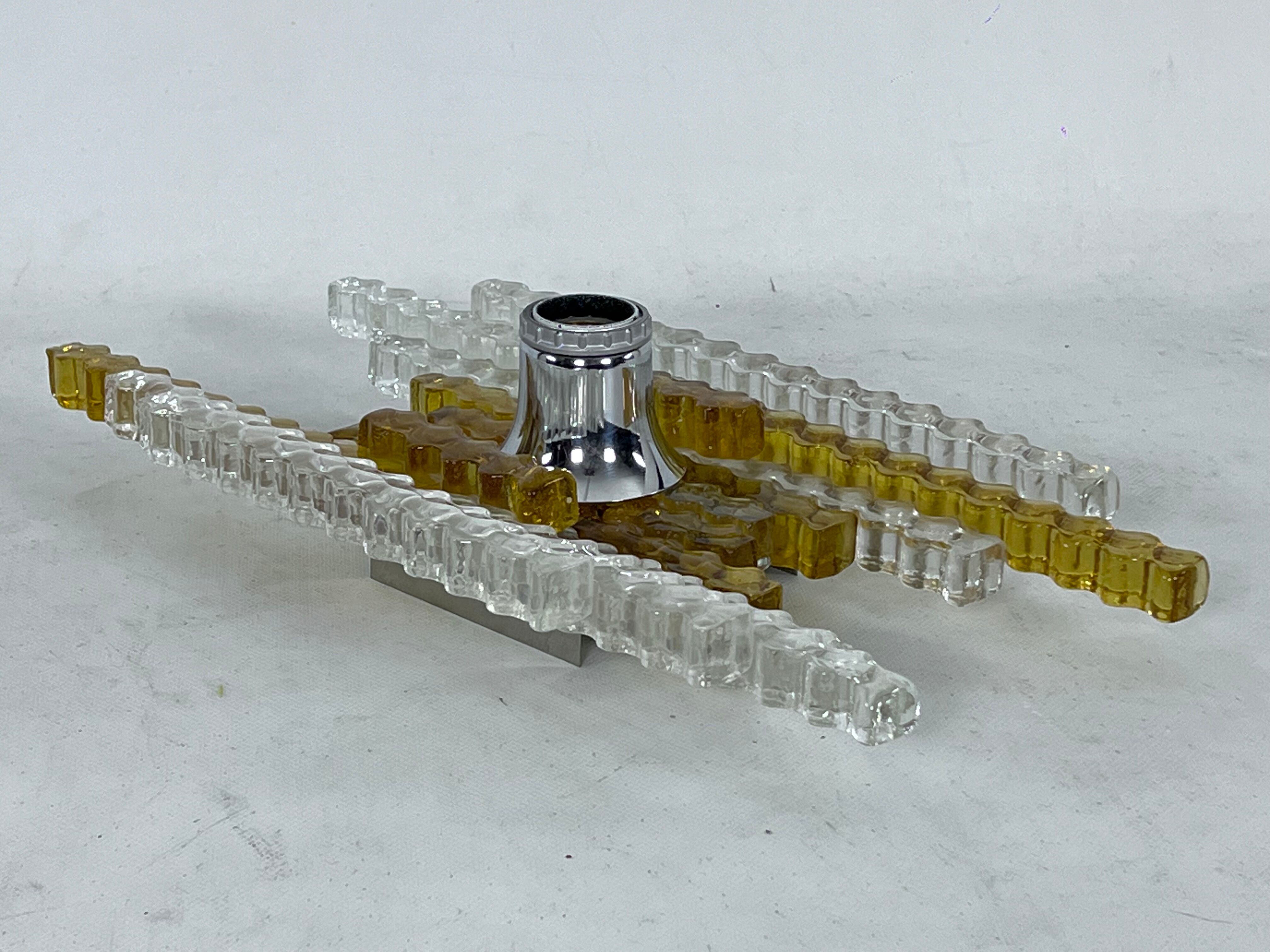 Wall lamp in Murano glass Italy Poliarte 1970s