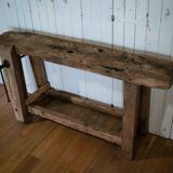 Old restored carpenter's workbench