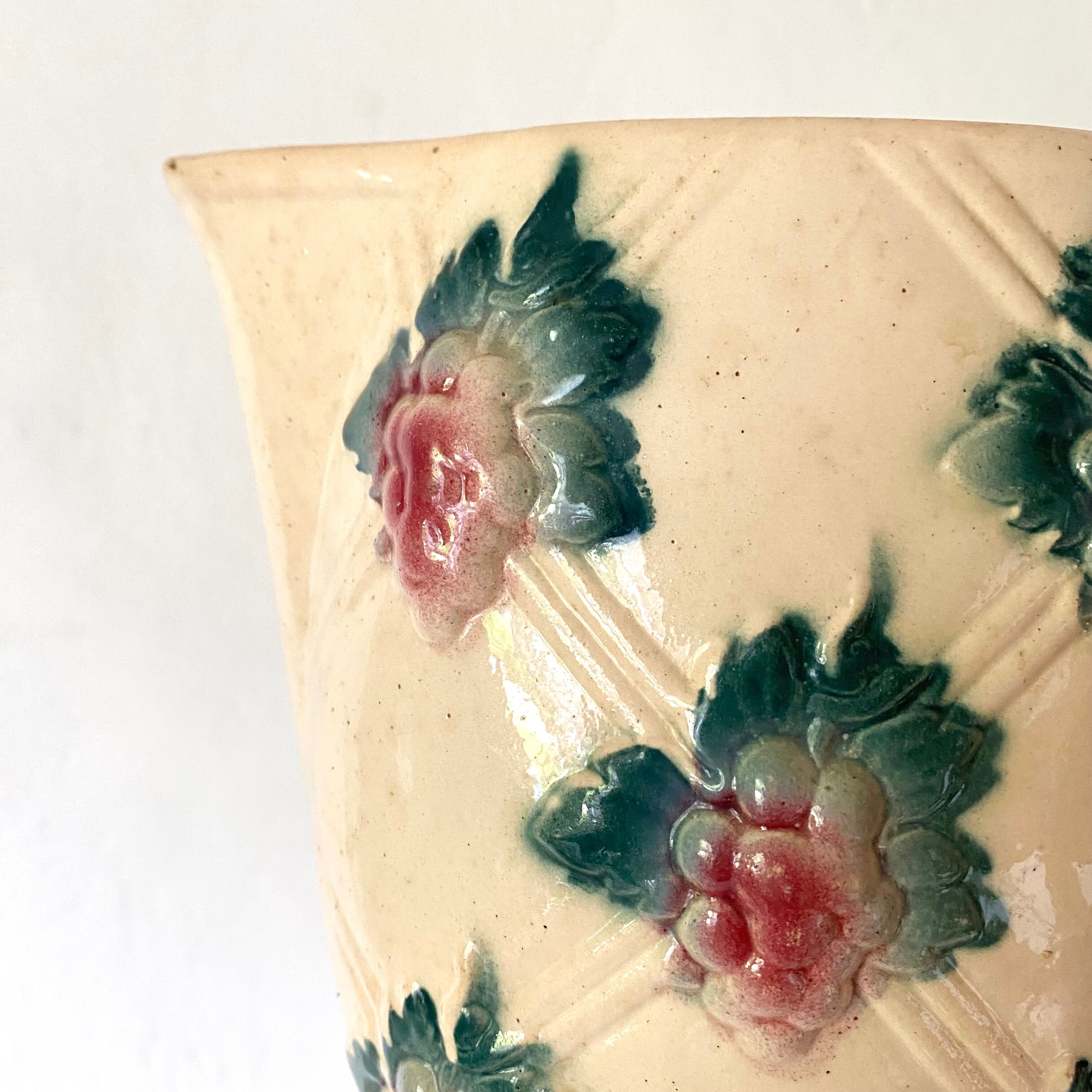 Antique pitcher in Digoin slip