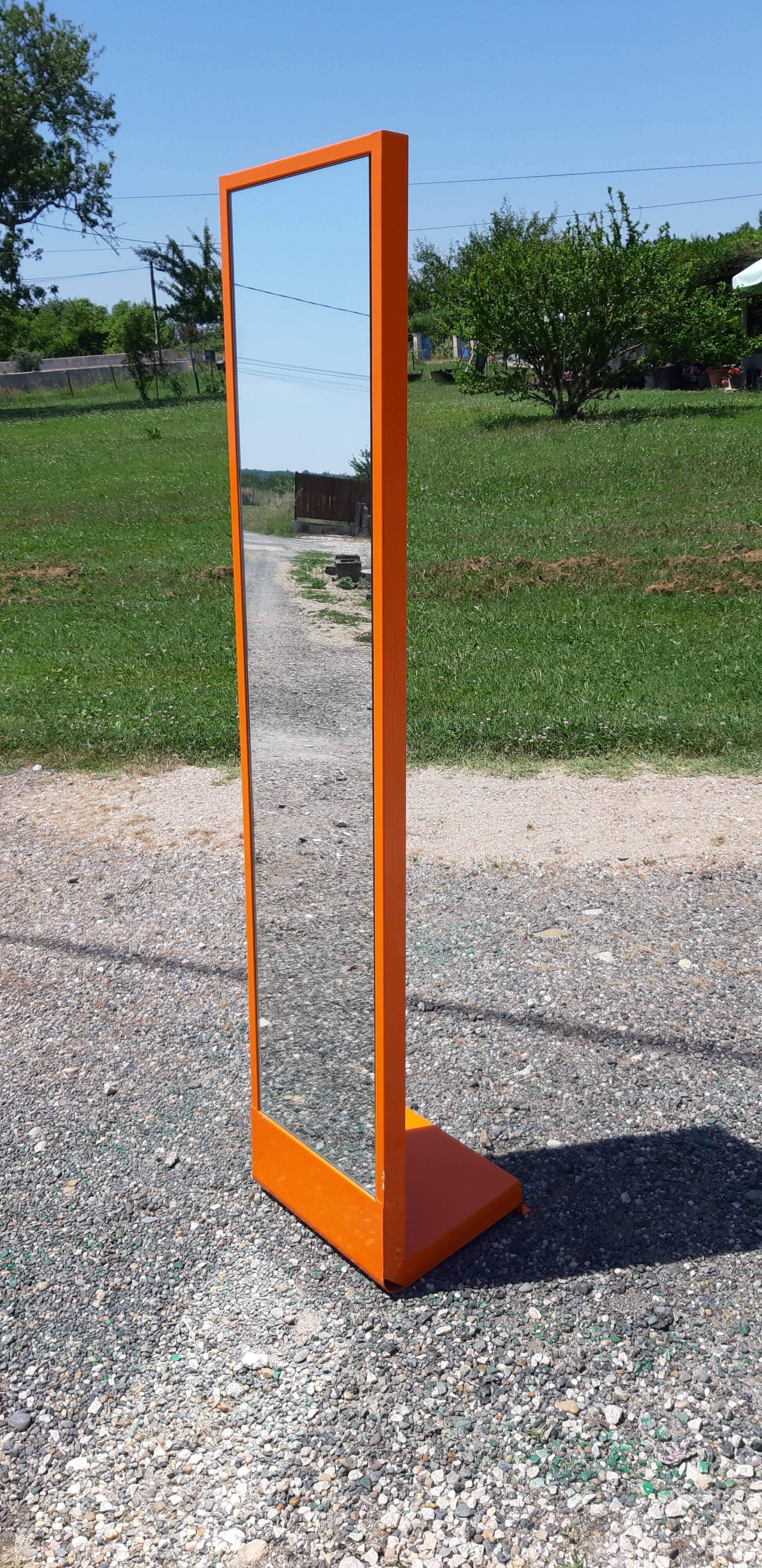 Vintage iron mirror