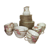 Allertone English porcelain tea service with gateau service