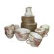 Allertone English porcelain tea service with gateau service