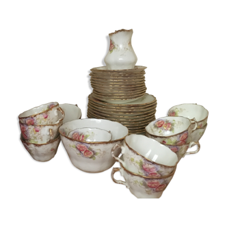 Service thé porcelaine anglaise Allertone avec service à gateau