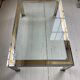 Brass chrome coffee table