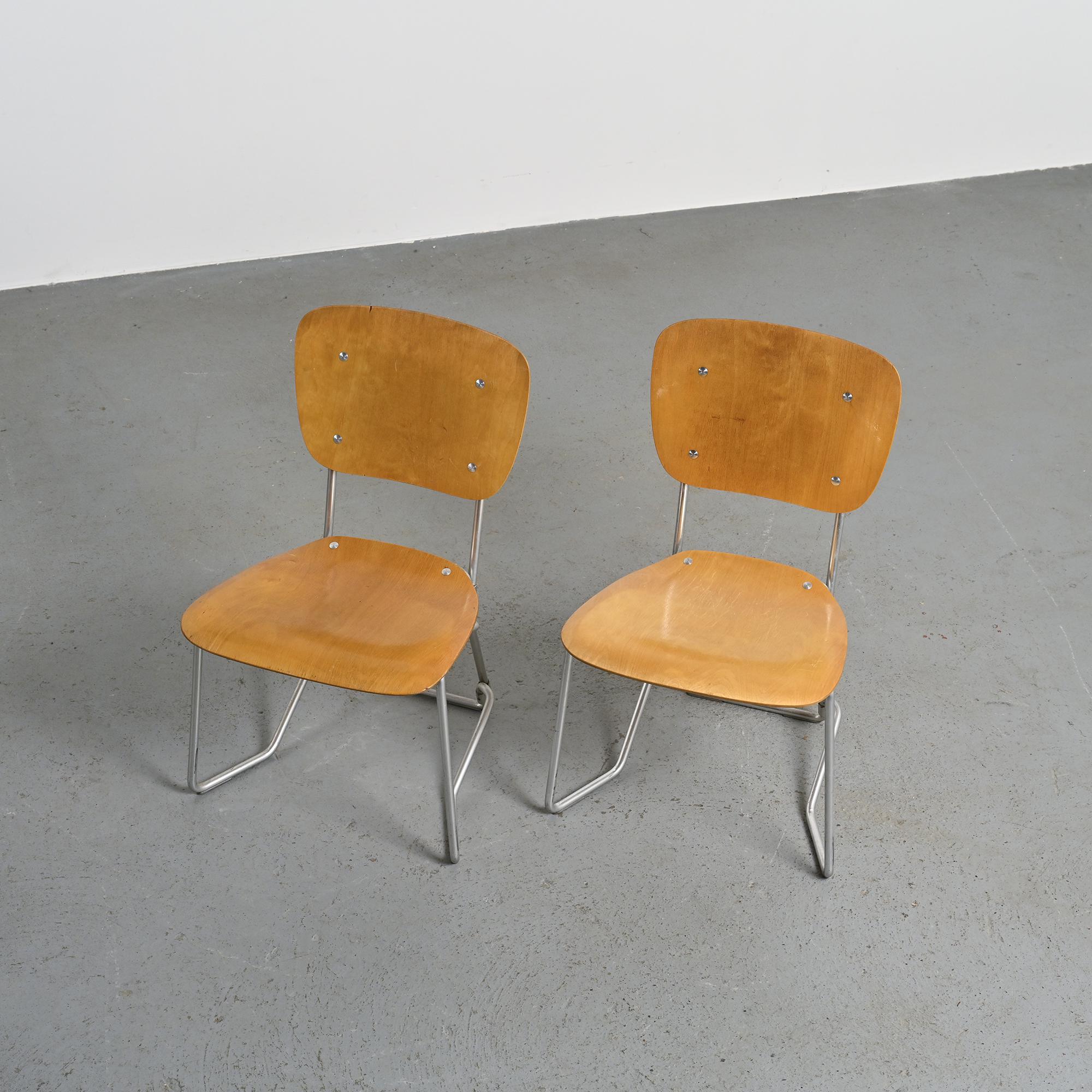 Pair of Alu-Flex chairs by Armin Wirth, circa 1965