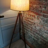Lampadaire trépieds bois