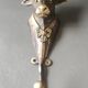 Bronze patinated metal bull wall hook