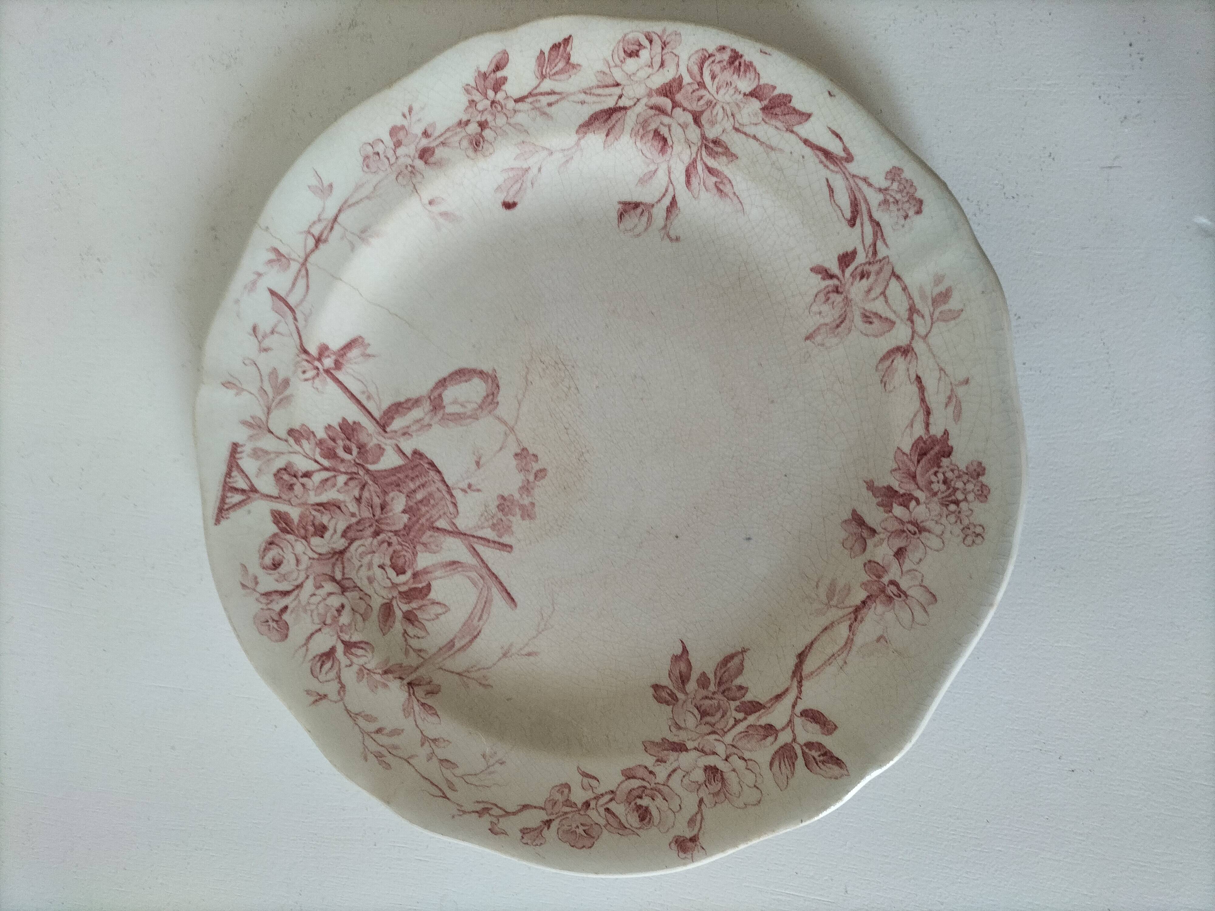 Antique Gien plate – Danube decor