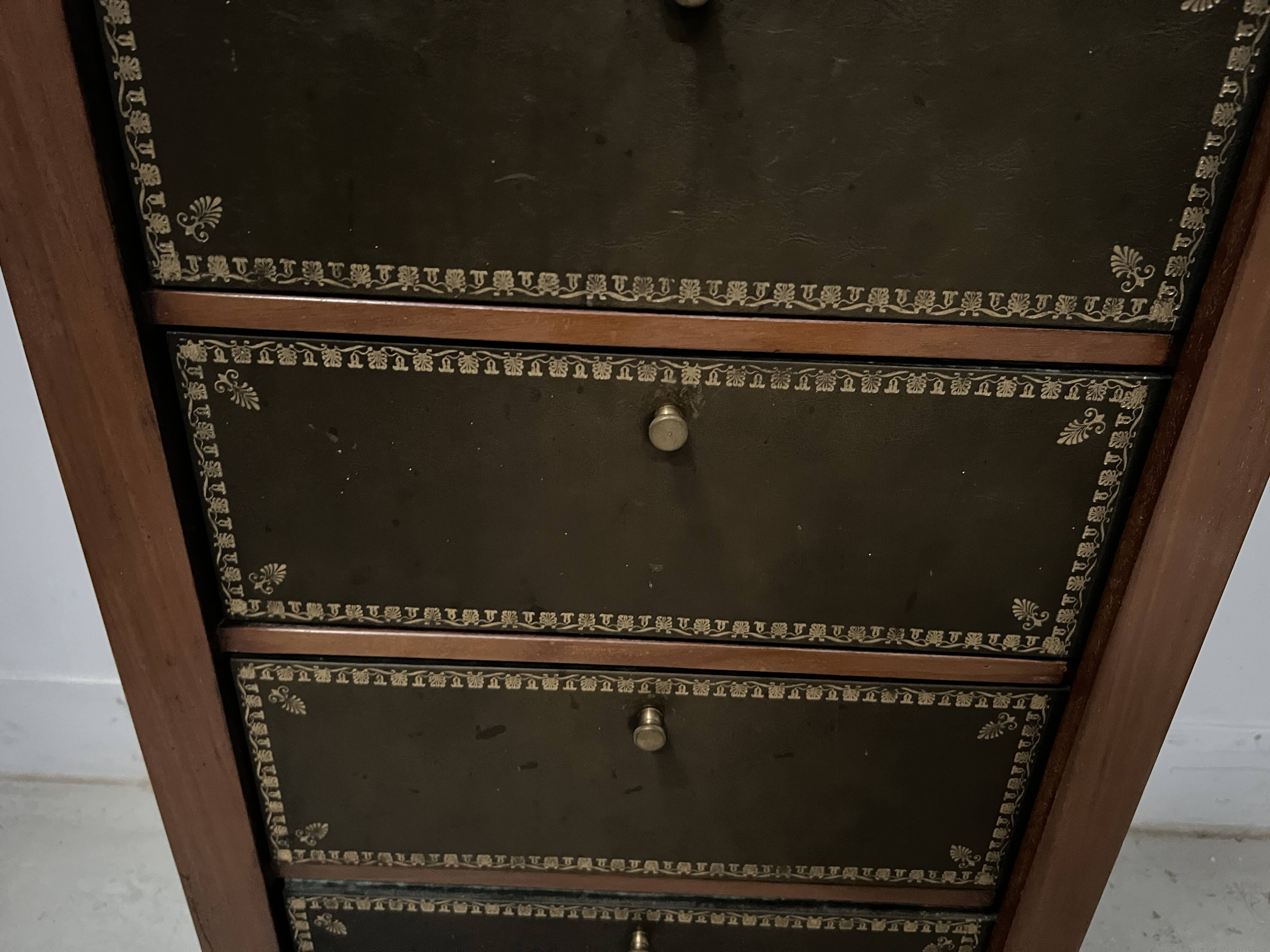 Meuble Cartonnier de style Louis Philippe en acajou XIX siècle