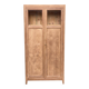 Parisian bonnetière cabinet, stripped display in solid oak from the 1930s.