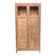 Parisian bonnetière cabinet, stripped display in solid oak from the 1930s.