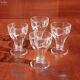4 large water glasses or Evian ice cream cups