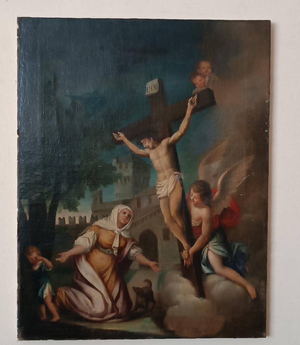 Old painting - oil on canvas - Italian school, 18th century