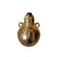 art nouveau brown 'colocynth' vase with three handles, roger guerin