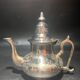 Silver metal teapot