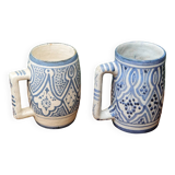 Pair of old Fasi mugs