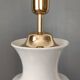 Importante lampe en porcelaine de Chine - blanc émaillé - design 50's