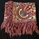 Table mat fringed 19th century tapestry