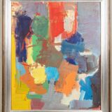 Original Swedish Oil on Panel – Conversations by Rolf Ostermann – Dated 199